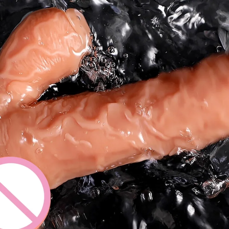 Realistic Skin Big long Dildo Vibrator for Women with Female Penis Adult Sex Toy for Masturbator Anal Plug G Spot USB Telescopic