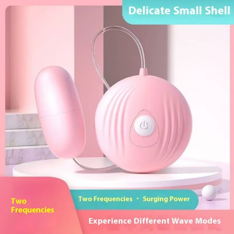 Mini Powerful Vaginal Vibrators Bullet Shell Jump Egg with Remote Control G Spot Anal Stimulator for Women Dildo Couples Adults