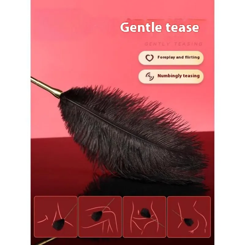 Sex Feather Stick Erotic Clitoris Stimulator Sex Toys For Women G Spot Bondage Whip Spanking BDSM Flogger Adult Couples Games