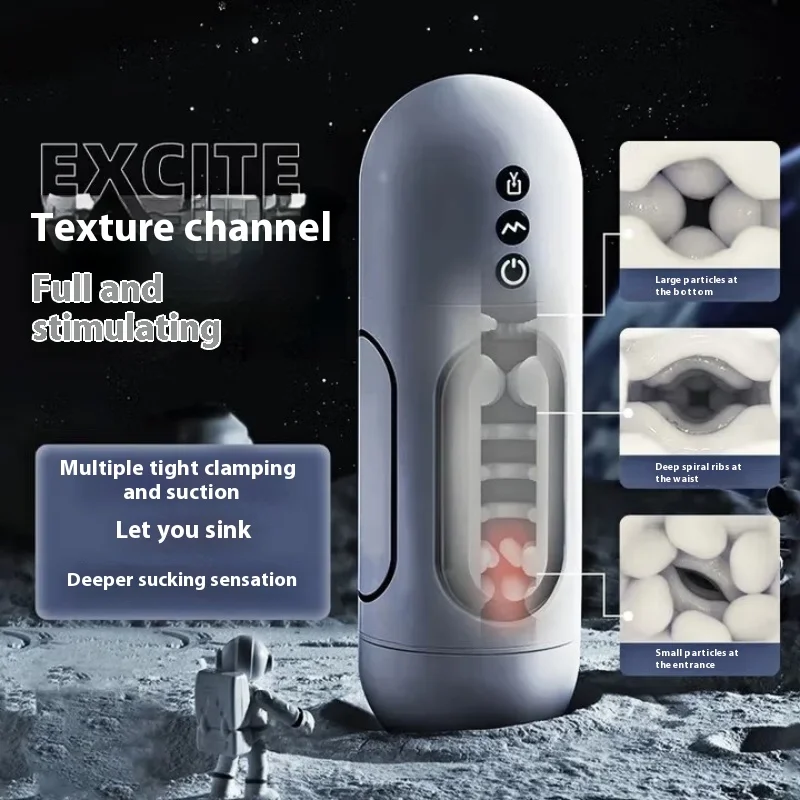 Automatic Male Mastubator Cup Sex Toys For Man with Realistic Vaginal Sucking Penis Pump Vagina Adult Vagina Pussy Vacuum Pocket