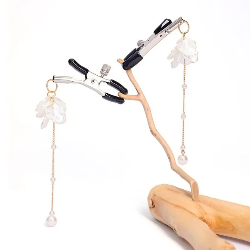Bdsm Shell Chain Nipple Milk Clips Breast Massage Clamps Adult Flirting Teasing Erotic Gadgets Slave Sex Toys For Couples