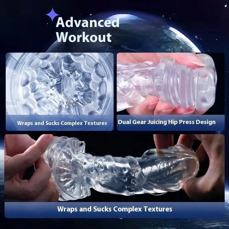 Three Types Male Mastubator Cup Soft Pussy Sex Toys Transparent Vagina Adult Sex Realistic Vaginal Sucking Penis Pump Vacuum Cup