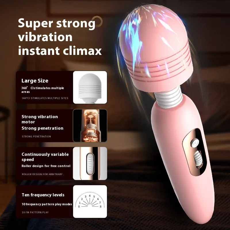 AV Vibrator G spot magic Big Wand for Women Erotic Rotation Clitoris Stimulator Vaginal Massagers Female Masturbators Sex Toys