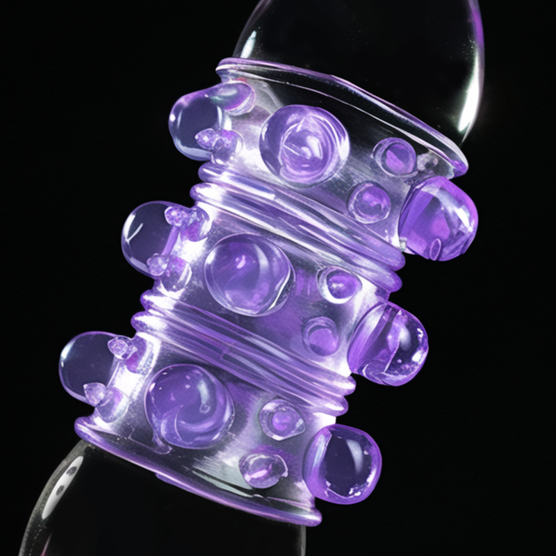 2 Pes Reusable Soft Genital Deading Dick Sleeve Fast Orgasm Delay Enlarge Cock Rings Stronger Enhancement Penis Sex Toys For Men