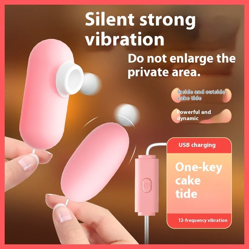 Double Jumping Egg Vaginal Vibrator G-spot Anal Clitoral Massager Sucking Tongue Licking Variable Frequency Vibration Sex Toys
