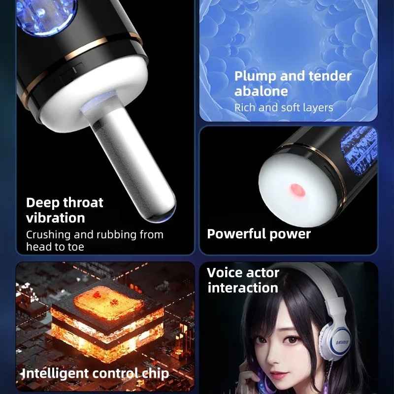 Men Masturbator Cup Automatic Sucking Male Vibration Blowjob Machine Sex Machine Sucking Penis Oral Sex Toys Pump Vacuum Pocket