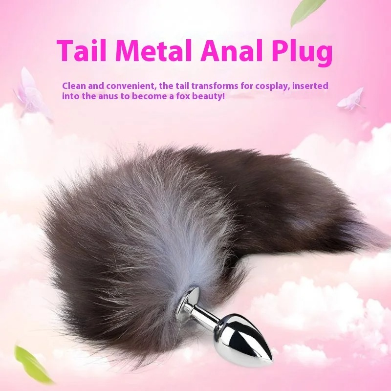 Fox Anal Plug Metal Tail Butt BDSM For Couple Erotic Sex Toys Soft Comfortable for Beginner Cosplay Ass Sexy Shop