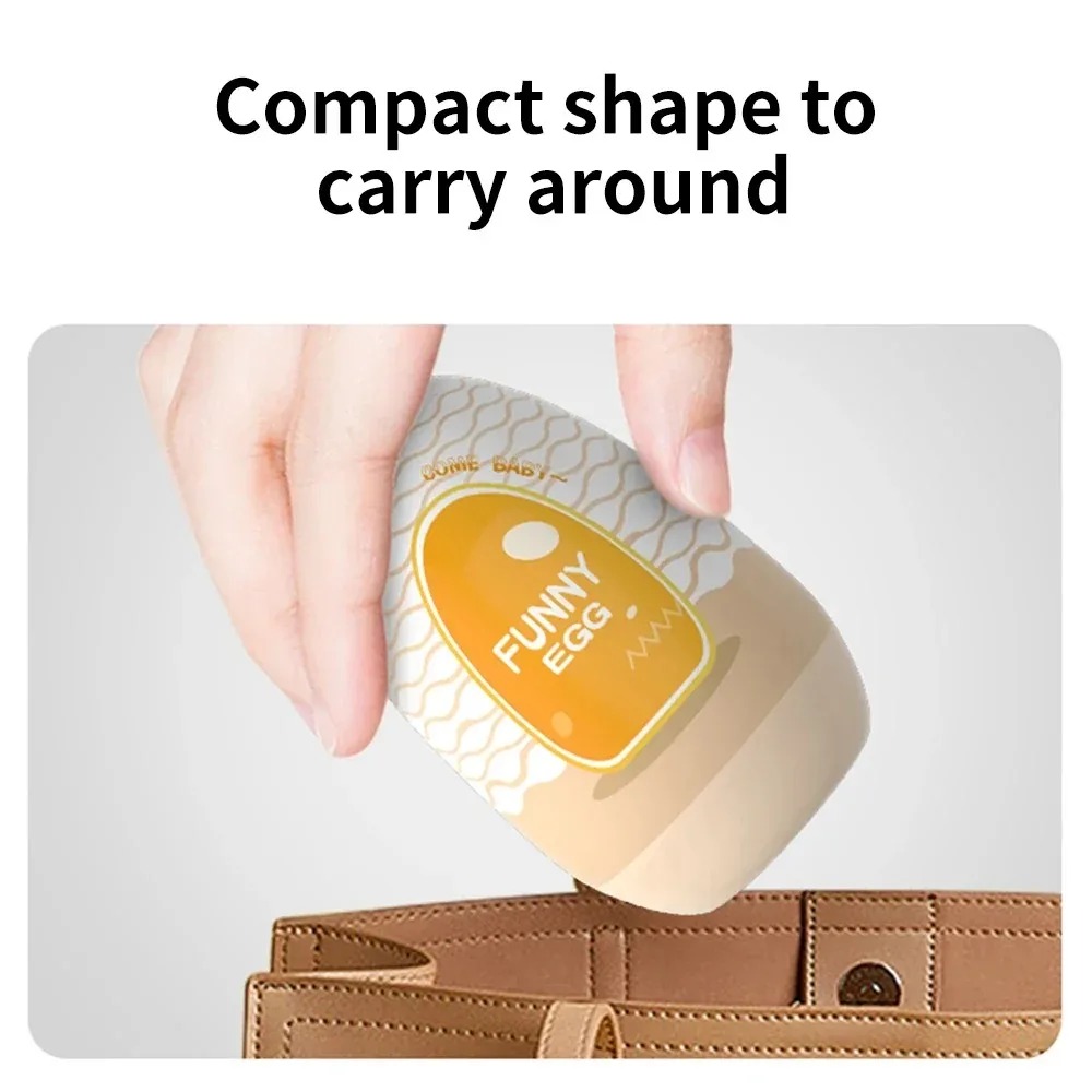 6 Style Cute Mini Portable Masturbation Egg Oral Anal Butt Cup Realistic Vagina Beginner Soft Pussy Pump Penis Sex Toys for Man