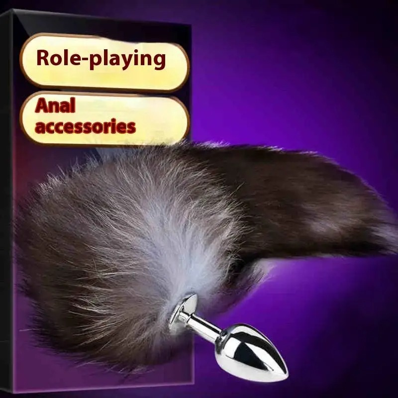 Fox Anal Plug Metal Tail Butt BDSM For Couple Erotic Sex Toys Soft Comfortable for Beginner Cosplay Ass Sexy Shop