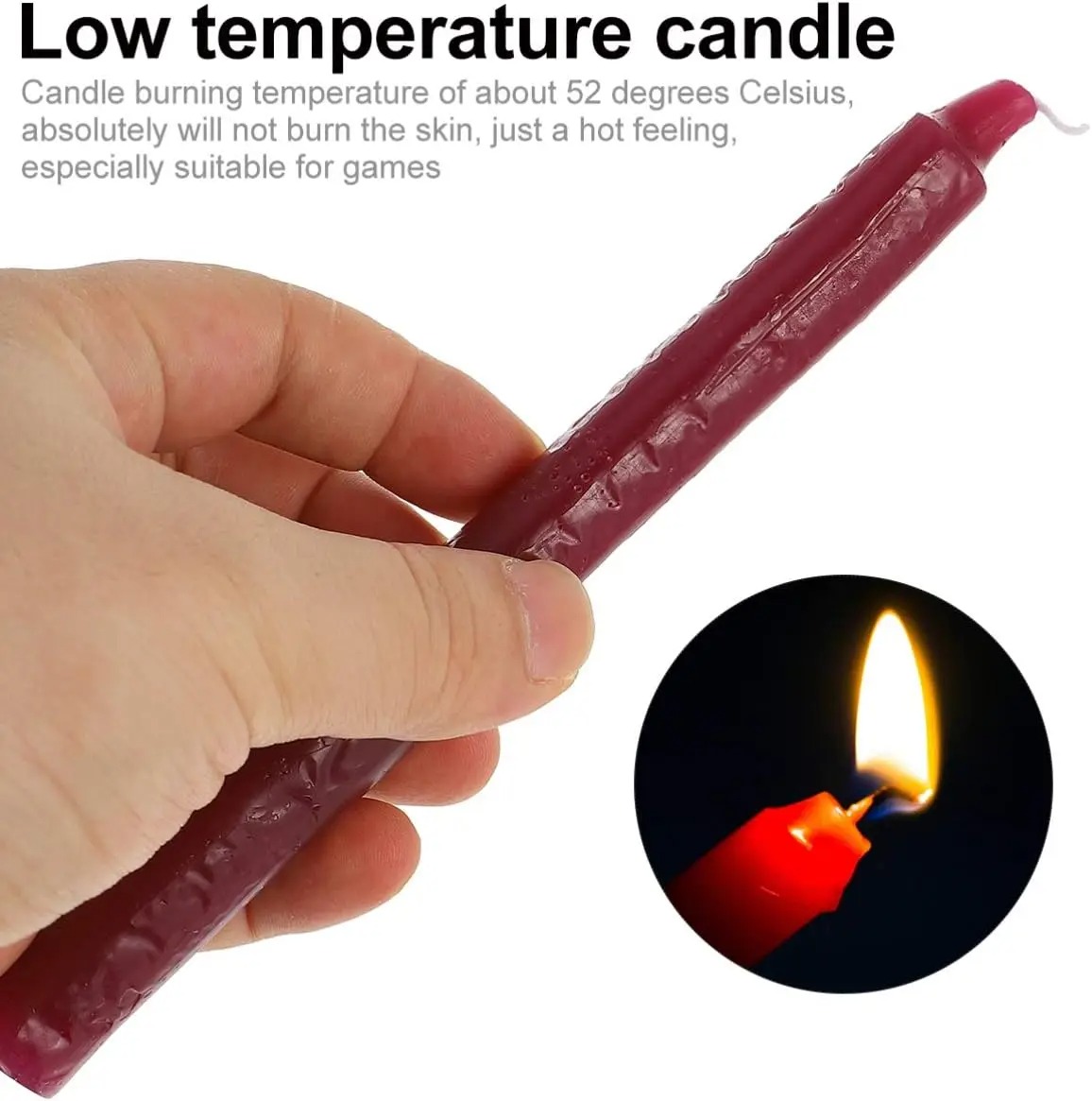 Low Temperature Candle 3Pcs BDSM Romantic Passion Play Sex Candles for Couple Relaxation Flirting Sex Toys for Adults Game