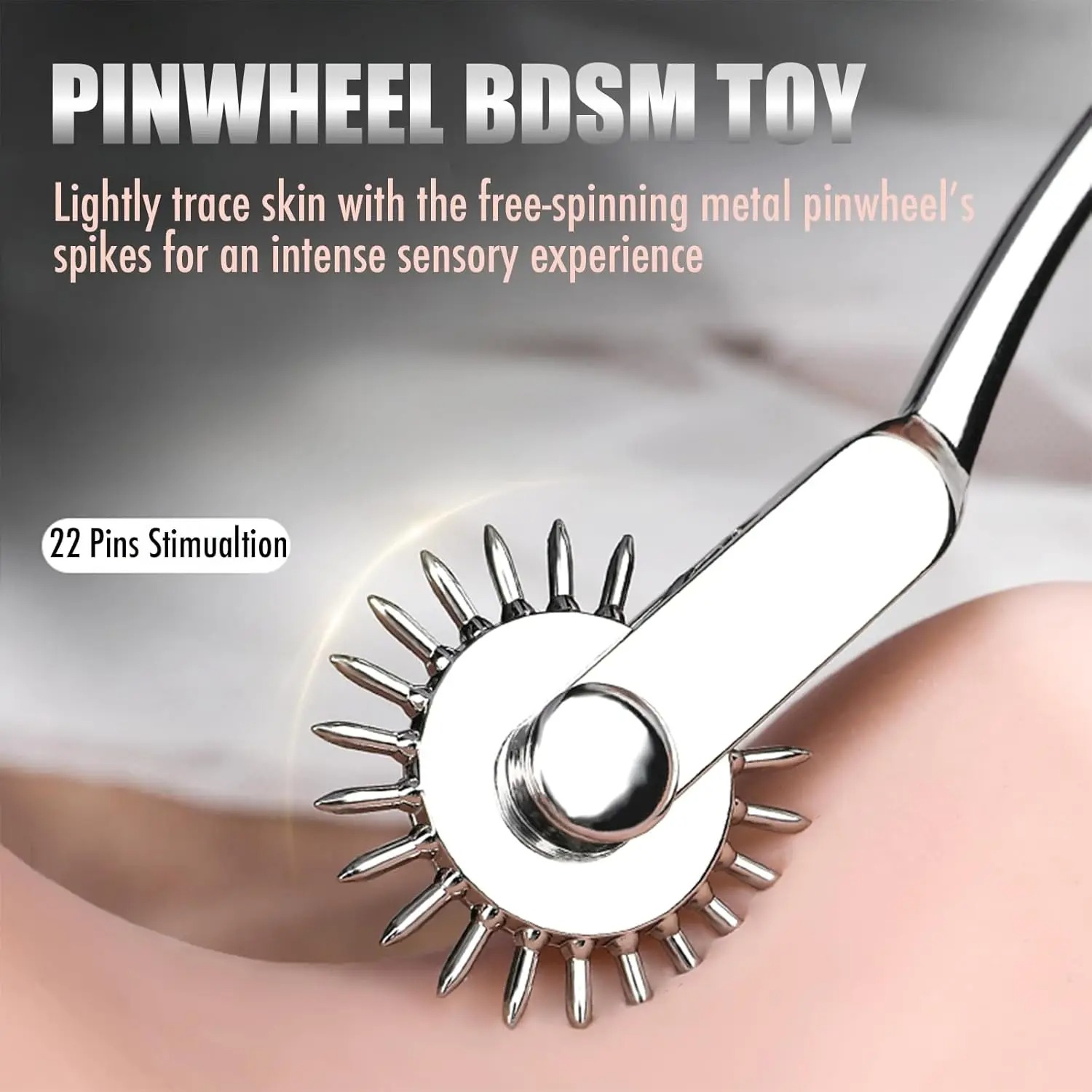 Stainless Steel Wheel Gear  Roller BDSM  Sex Toys Bondage Pinwheel Flirting Stimulation Roller Portable for Couple  Adult Games