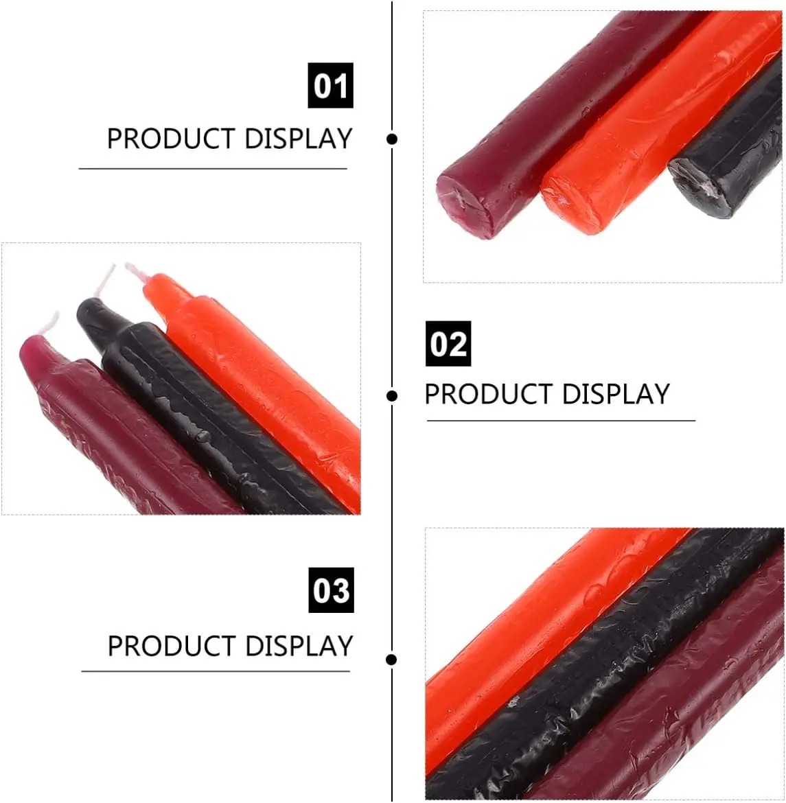Low Temperature Candle 3Pcs BDSM Romantic Passion Play Sex Candles for Couple Relaxation Flirting Sex Toys for Adults Game