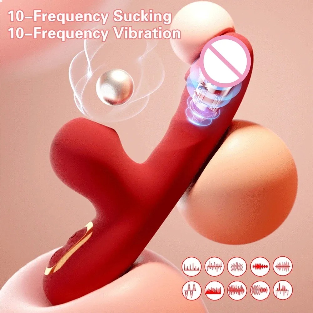 G Spot Vibrating Dildo Massager Vibrator Sucking Heating Sex Toys For Female Clitoris Sucking Clit Stimulator Masturbator Women