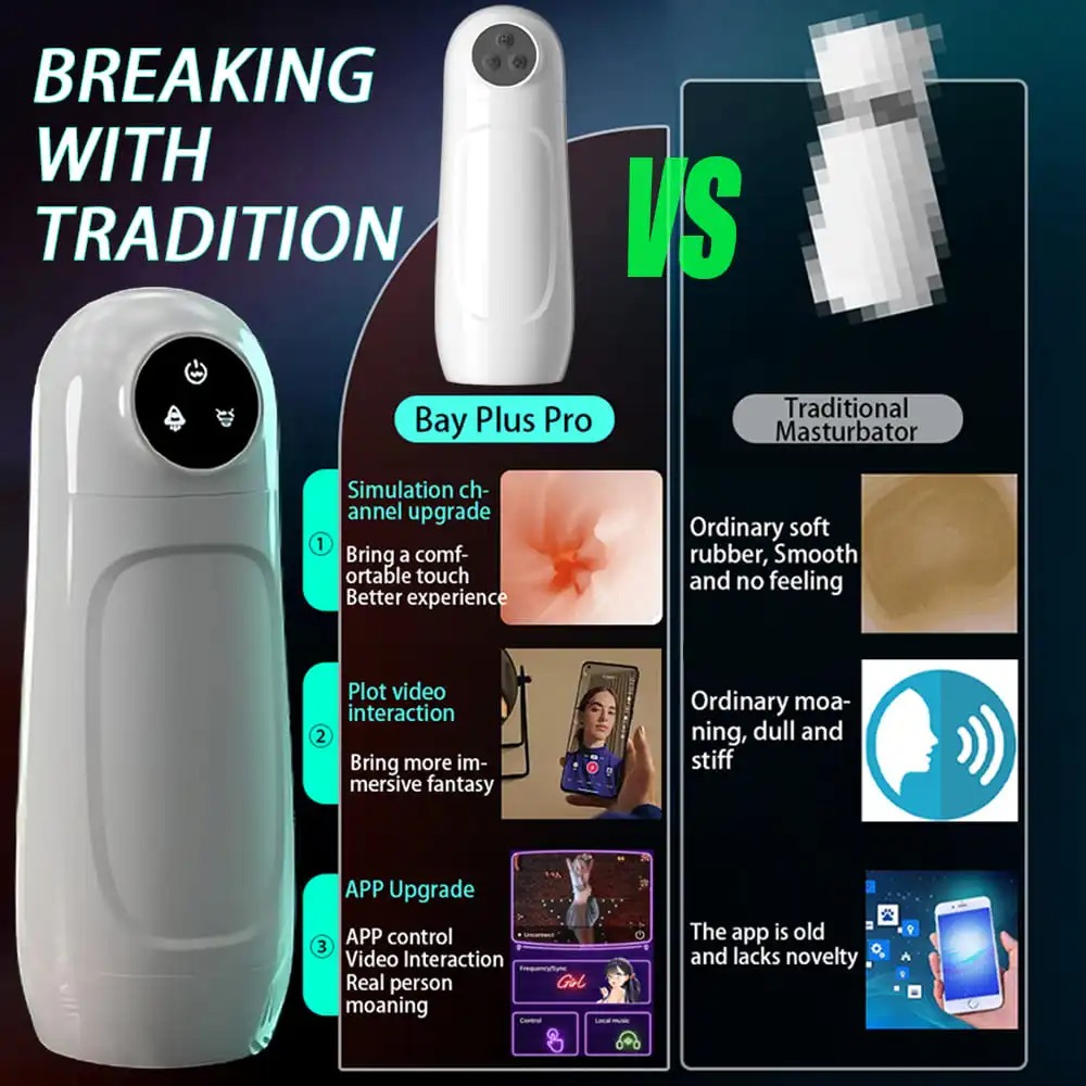 Male Masturbator Oral Strong Sucking Cup Realistic Vagina Vibration Masturbation Cup APP Bluetooth Sex Machine Sex Toys for Men