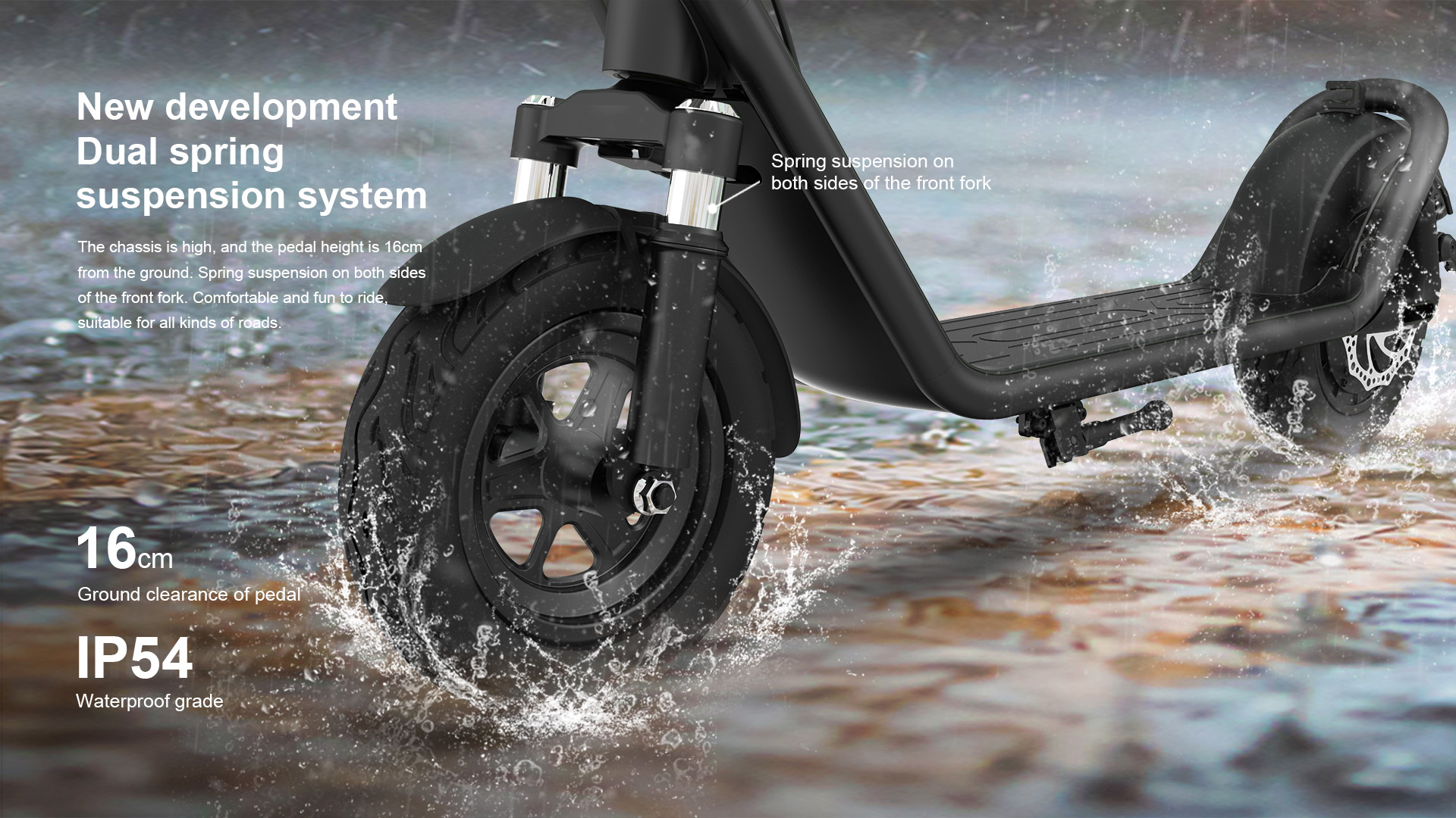 Folding Electric Scooter for Adults 450W Motor 10-Inch Tires 50km Long-Range Commuter E Scooter