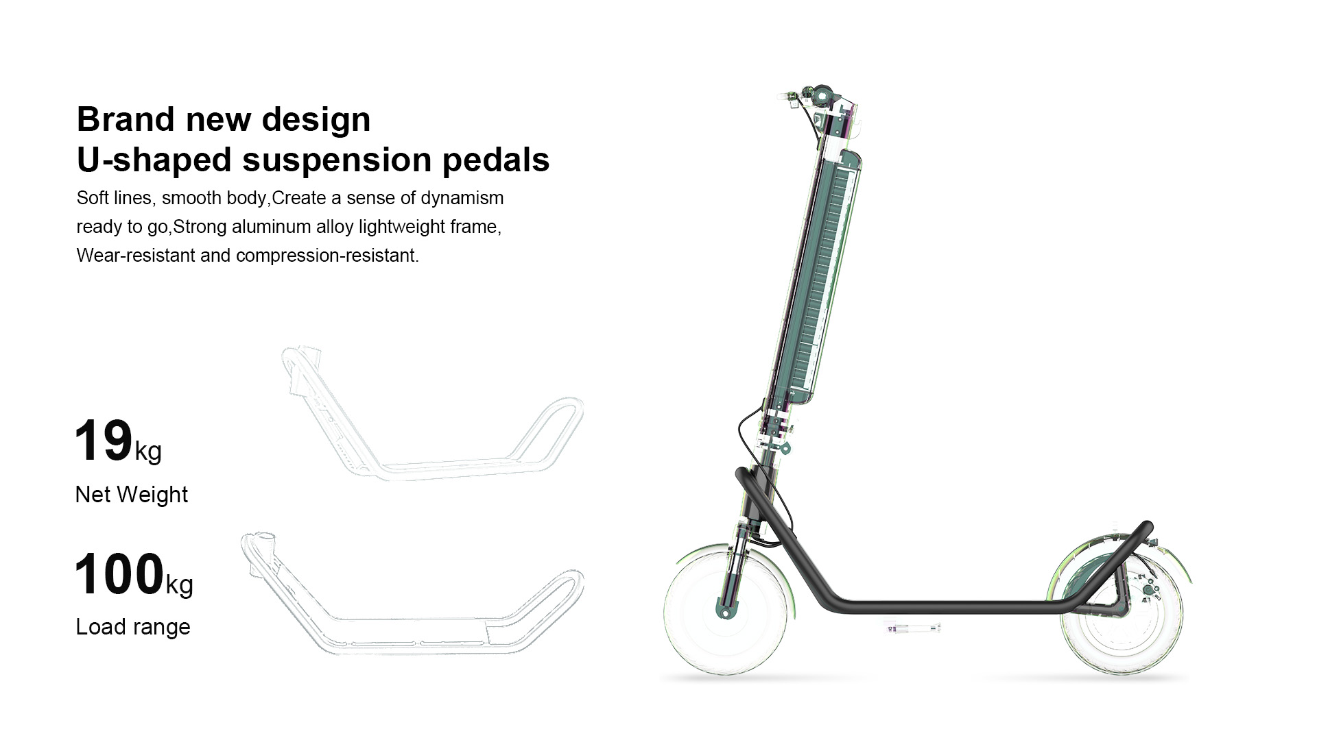 Folding Electric Scooter for Adults 450W Motor 10-Inch Tires 50km Long-Range Commuter E Scooter