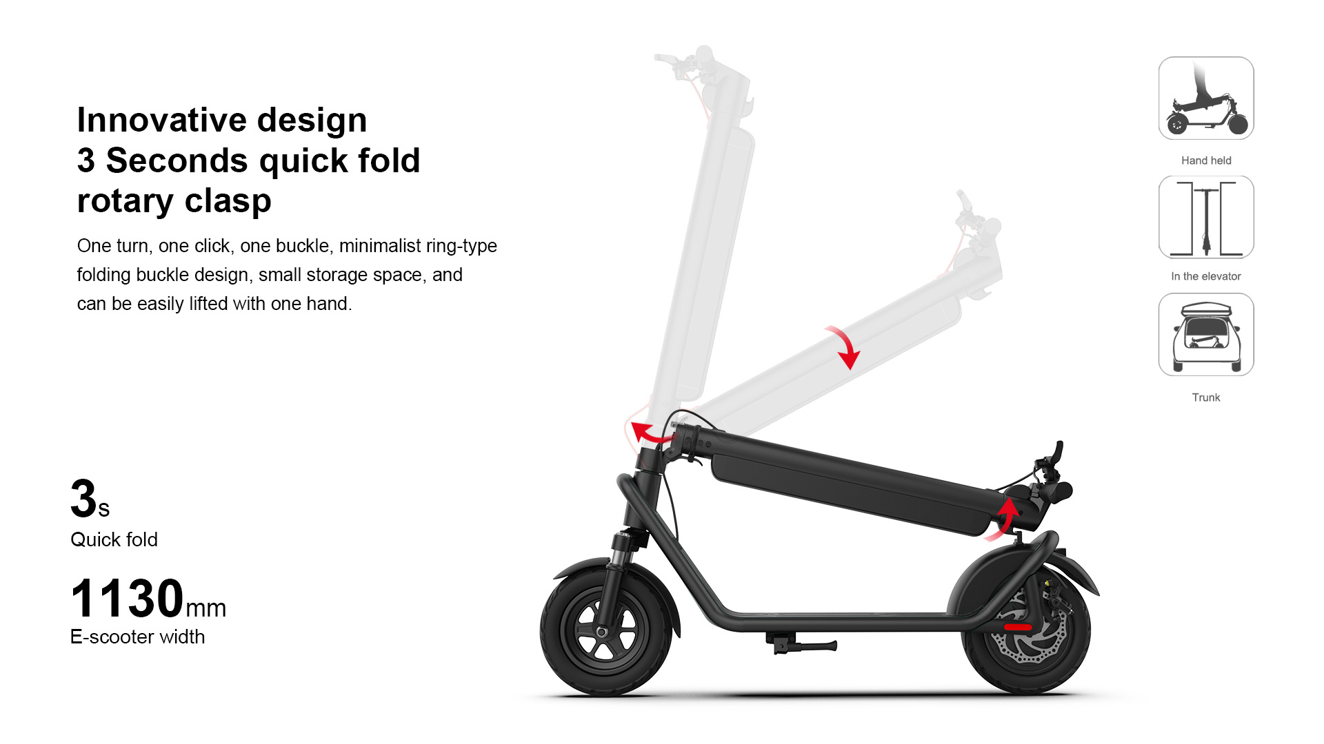 Folding Electric Scooter for Adults 450W Motor 10-Inch Tires 50km Long-Range Commuter E Scooter