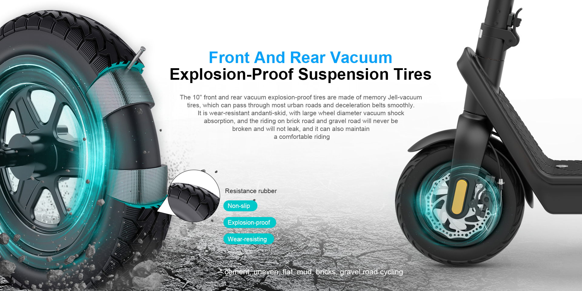 Folding Electric Scooter for Adults 500W Motor 40km/h Speed Long-Range Commuter E Scooter with Removable Battery