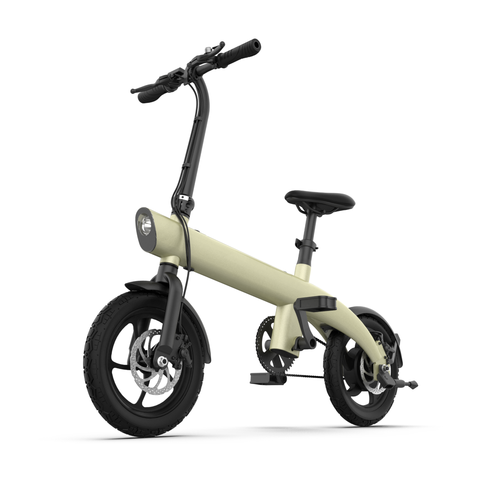 Folding Electric Bike for Adults – 14-Inch Portable Commuter E-Bike with 250W Brushless Motor, Removable Lithium Battery & Disc Brakes
