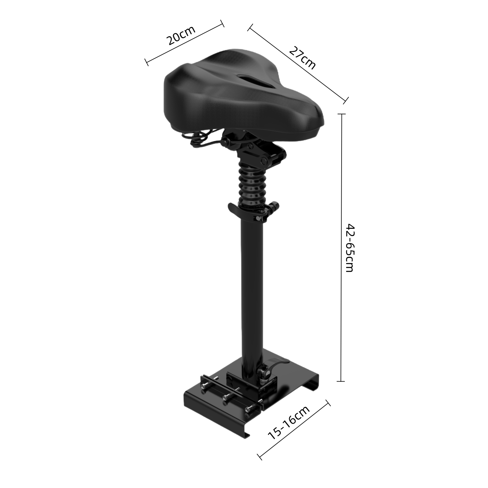 Adjustable Electric Scooter Seat with Shock Absorption for X6–X11 Scooters