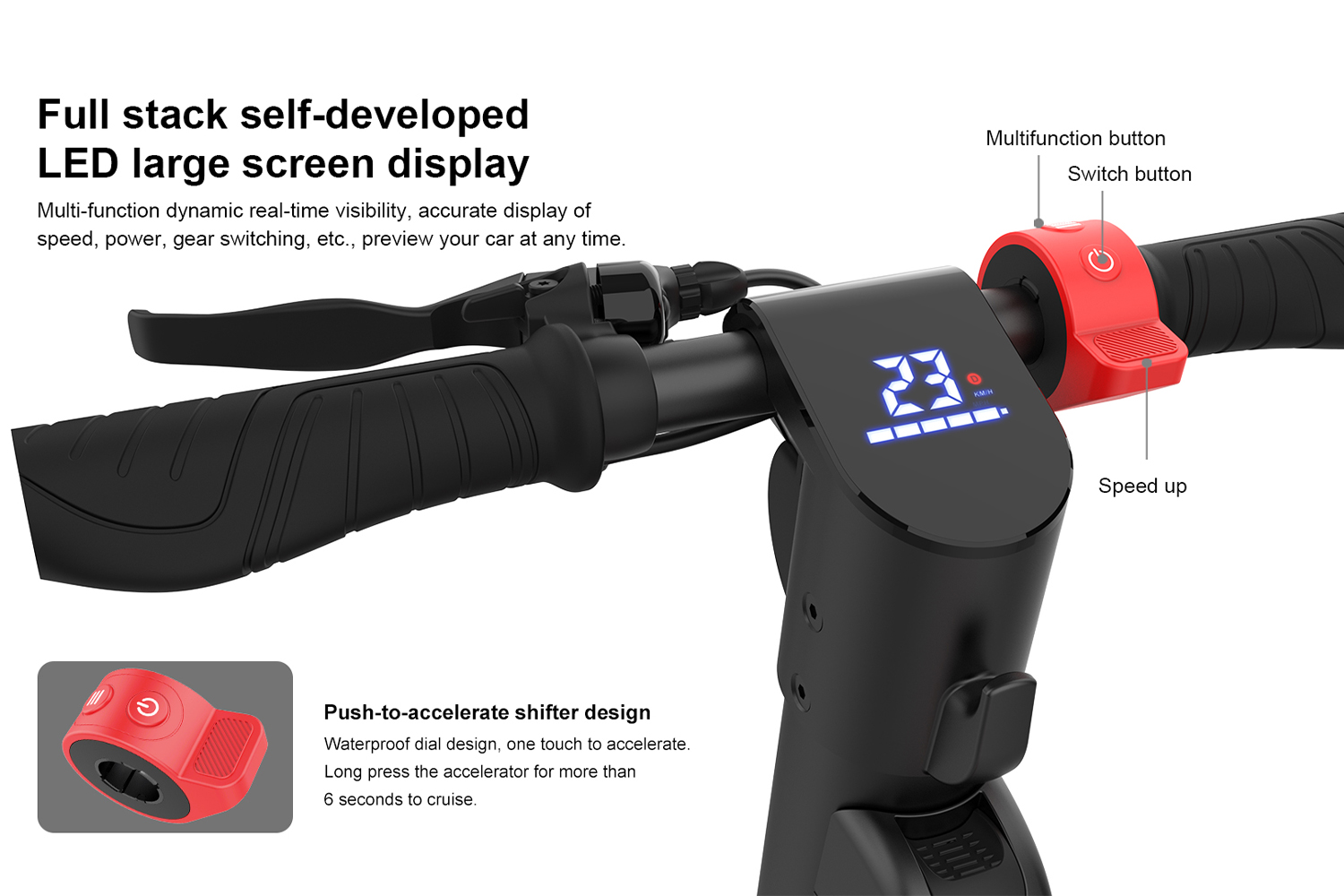 Folding Electric Scooter for Adults 450W Motor 10-Inch Tires 50km Long-Range Commuter E Scooter