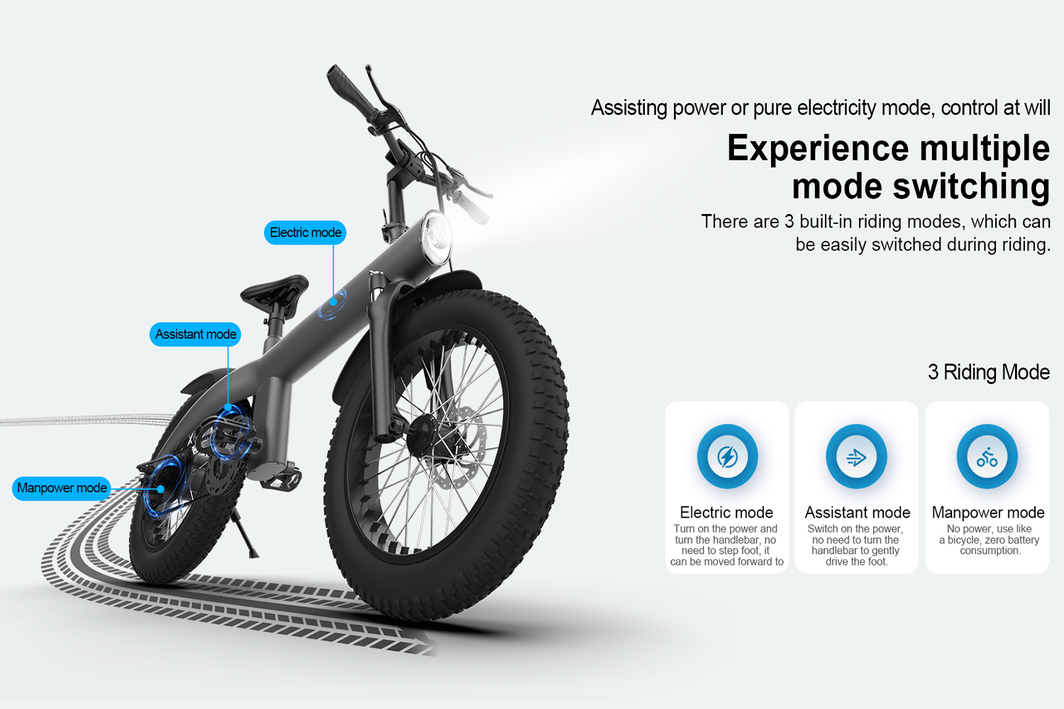 All-Terrain Folding Electric Bike for Adults – 750W Powerful Motor, 20-Inch Fat Tires, Dual Disc Brakes, Removable Lithium Battery