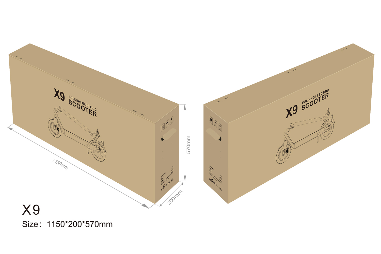 Folding Electric Scooter for Adults 500W Motor 40km/h Speed Long-Range Commuter E Scooter with Removable Battery