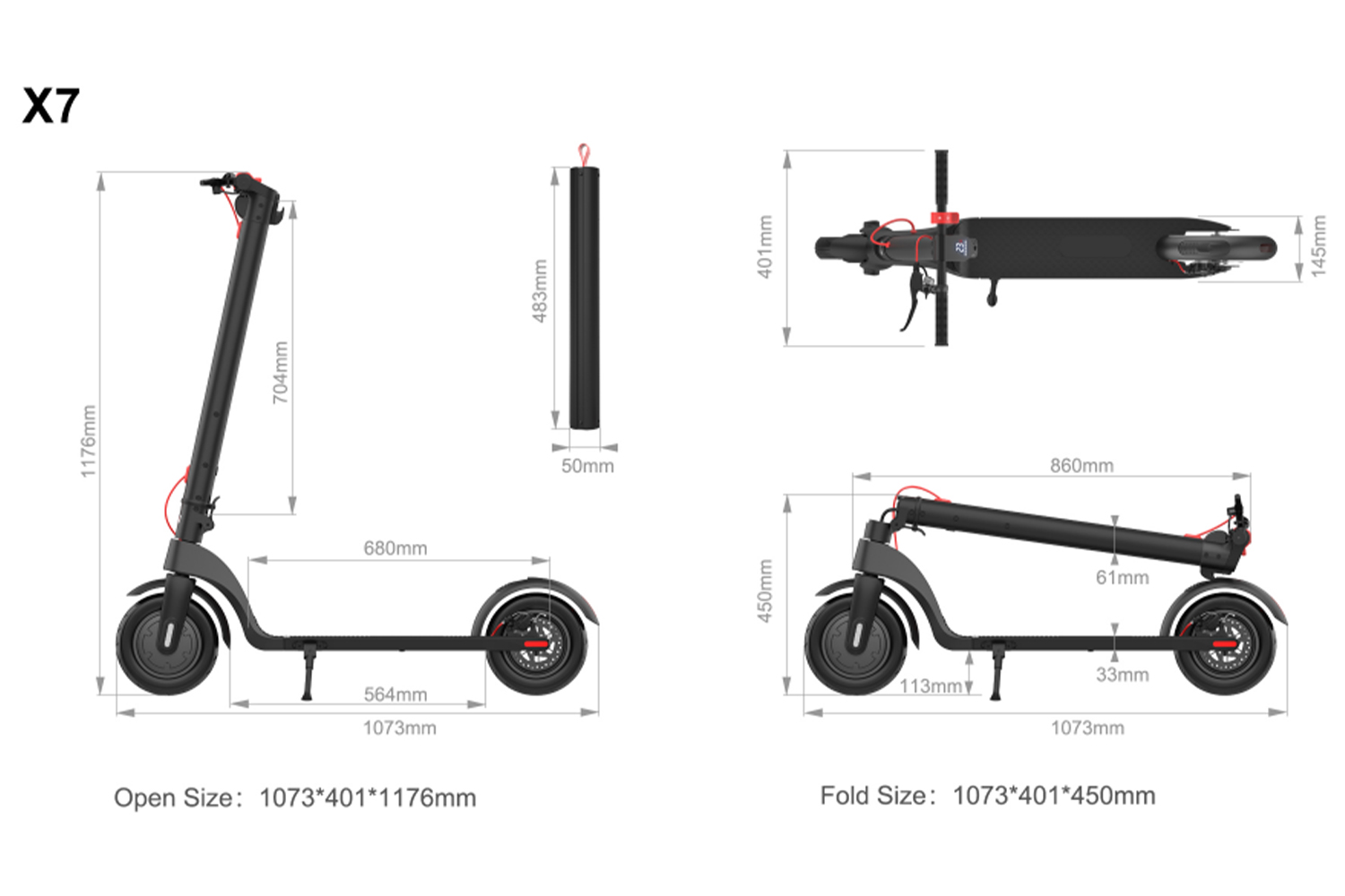 Folding Electric Scooter for Adults 350W Brushless Motor 25km Range Lightweight Commuter E Scooter with Removable Battery