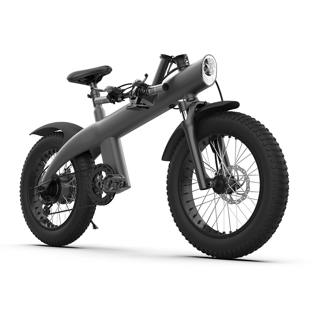 All-Terrain Folding Electric Bike for Adults – 750W Powerful Motor, 20-Inch Fat Tires, Dual Disc Brakes, Removable Lithium Battery