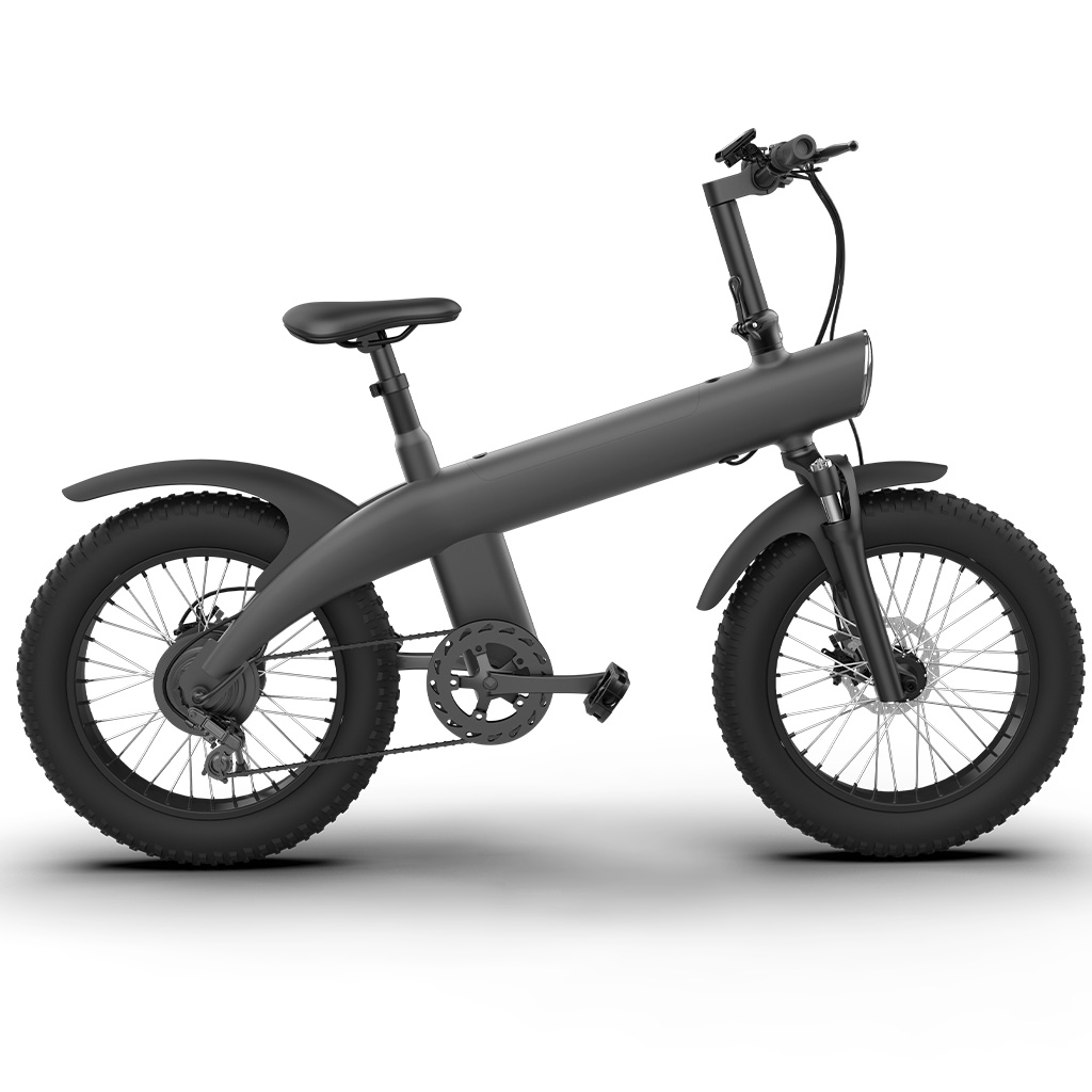 All-Terrain Folding Electric Bike for Adults – 750W Powerful Motor, 20-Inch Fat Tires, Dual Disc Brakes, Removable Lithium Battery