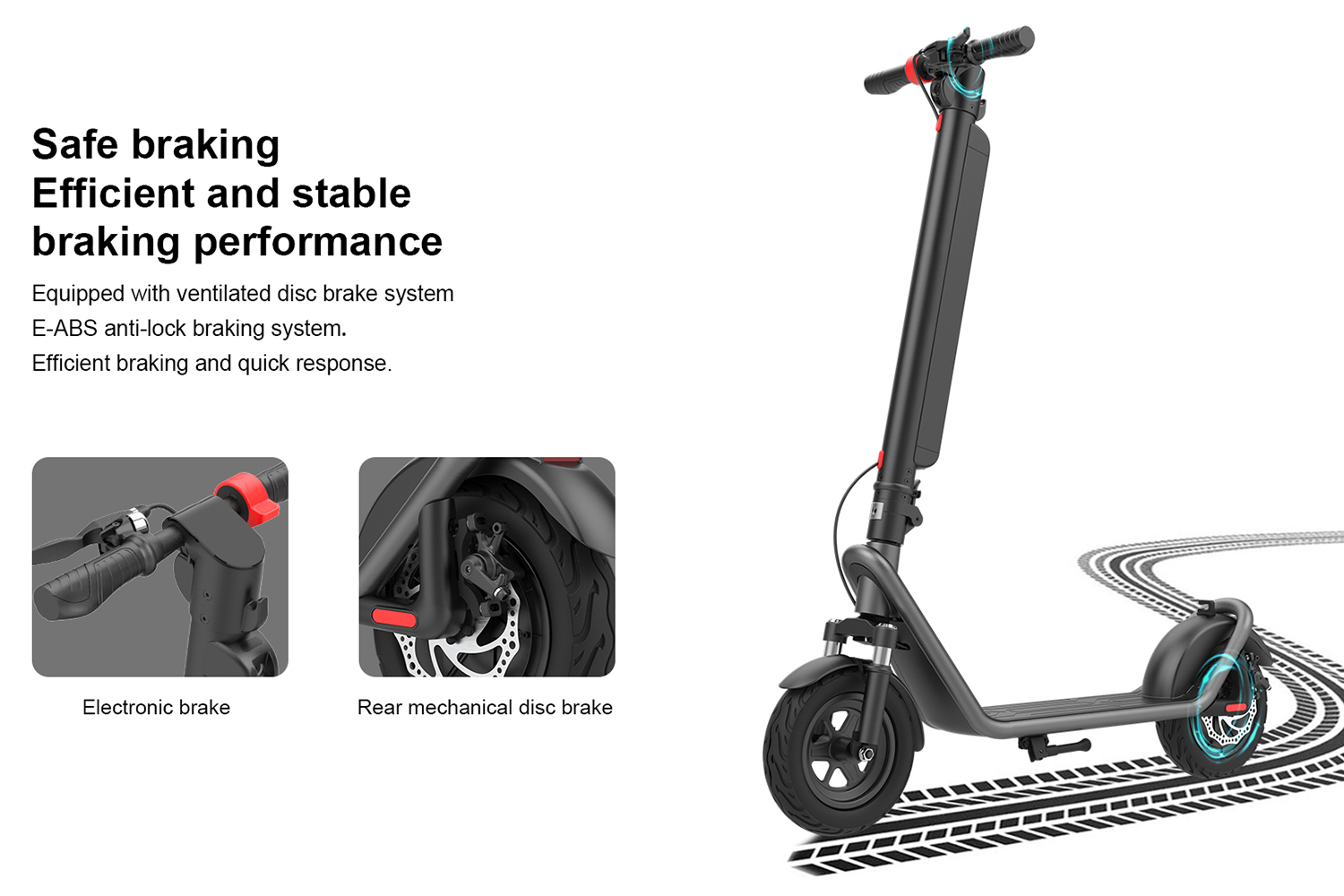 Folding Electric Scooter for Adults 450W Motor 10-Inch Tires 50km Long-Range Commuter E Scooter