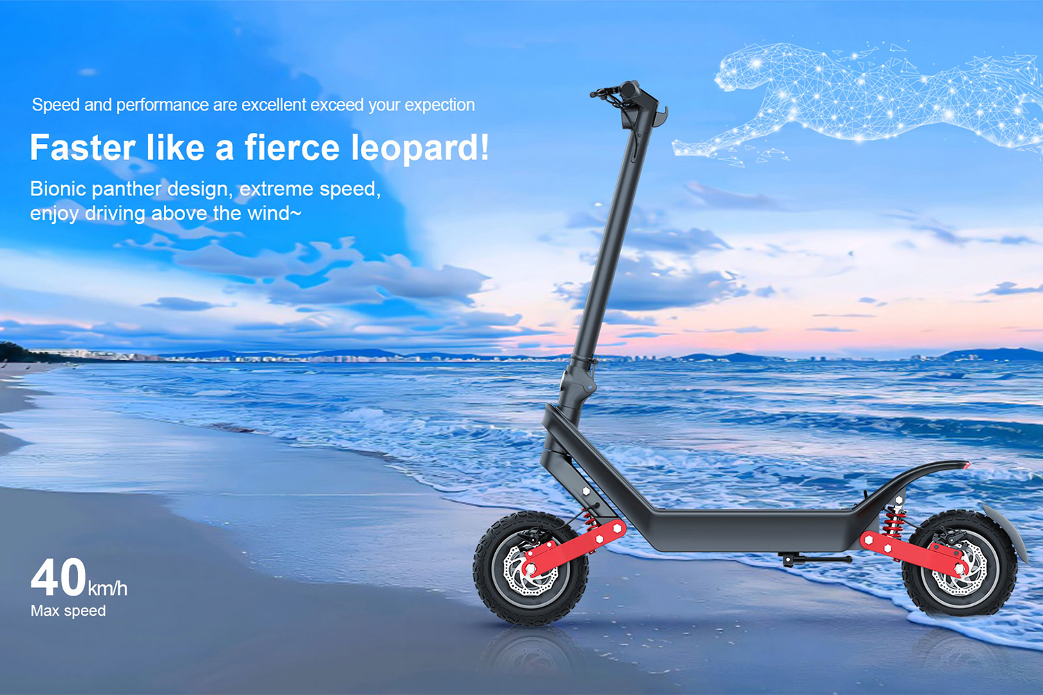 Folding Off-Road Electric Scooter for Adults 2000W Dual Motor 11-Inch Tires Long-Range Commuter E Scooter