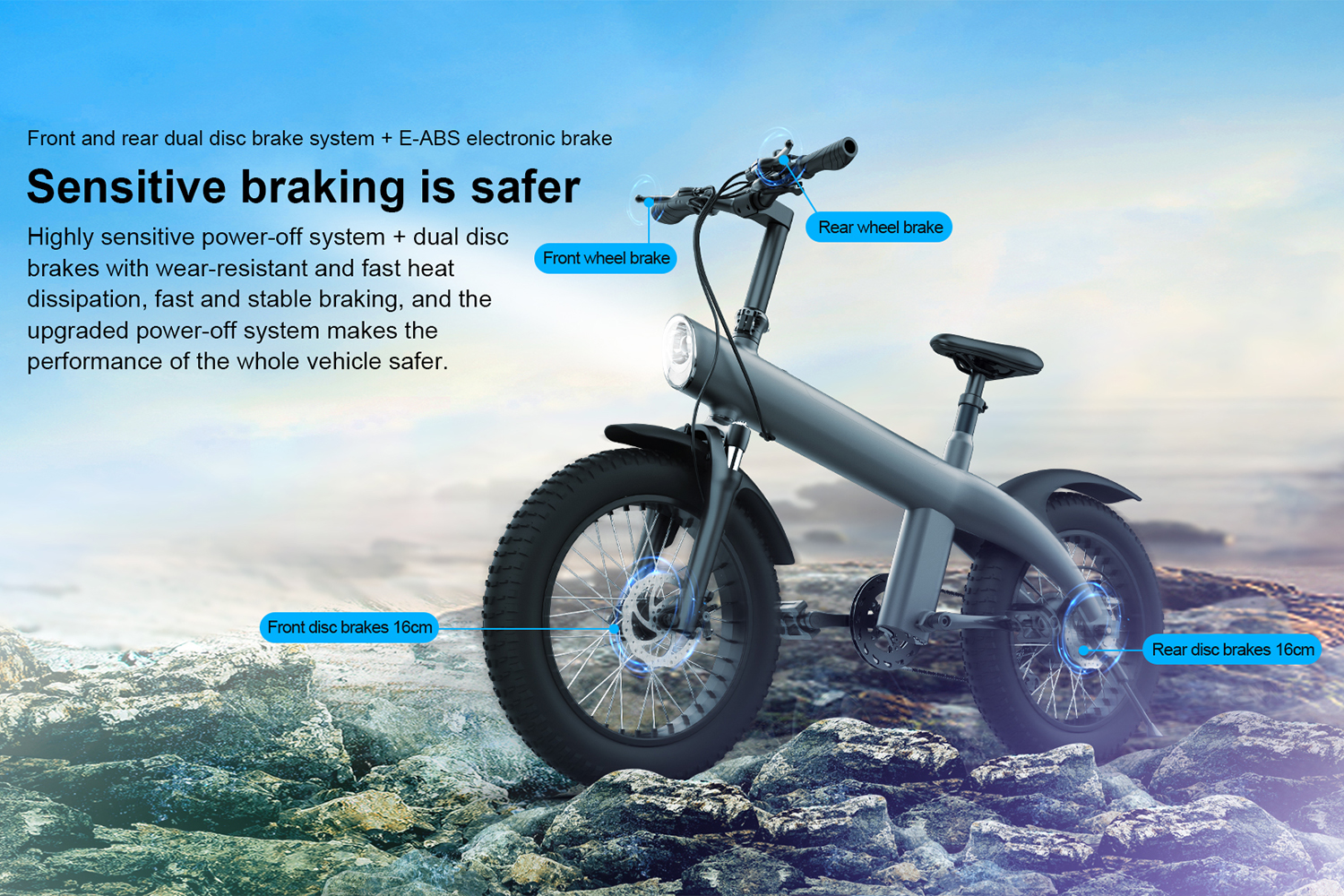 All-Terrain Folding Electric Bike for Adults – 750W Powerful Motor, 20-Inch Fat Tires, Dual Disc Brakes, Removable Lithium Battery