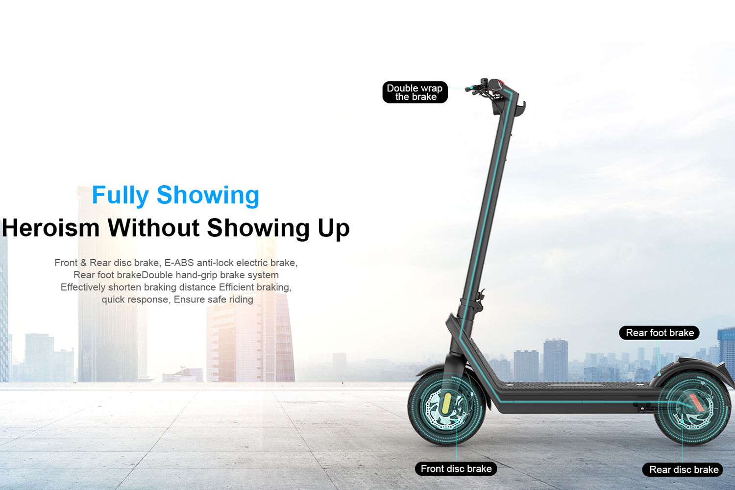 Folding Electric Scooter for Adults 500W Motor 40km/h Speed Long-Range Commuter E Scooter with Removable Battery