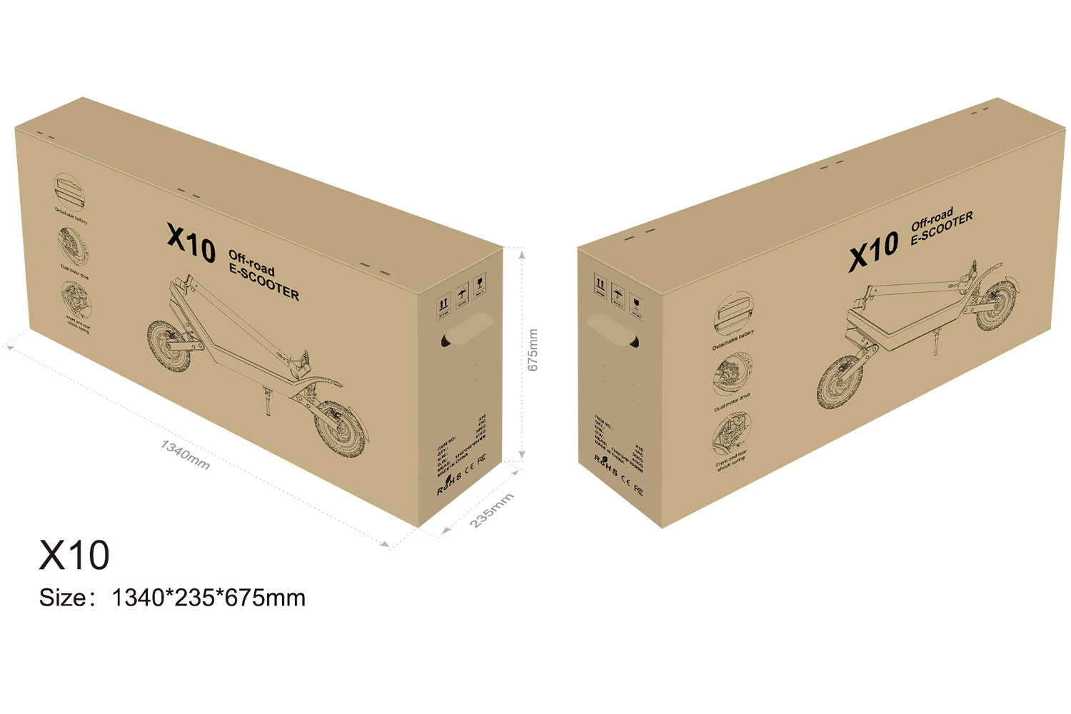 Folding Off-Road Electric Scooter for Adults 2000W Dual Motor 11-Inch Tires Long-Range Commuter E Scooter