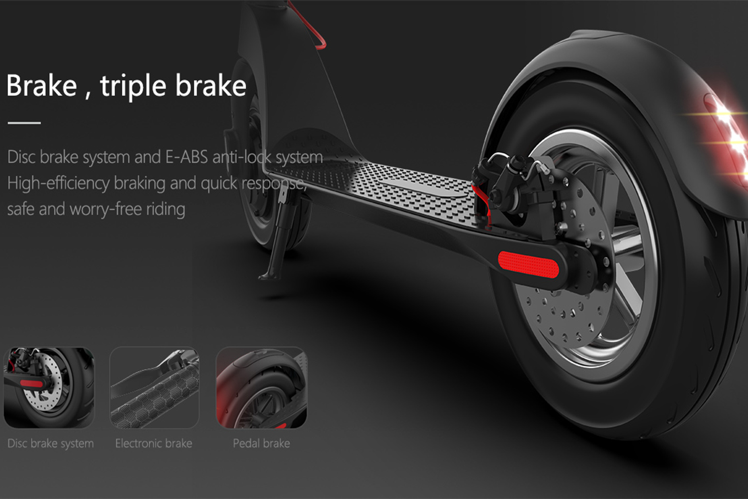 Folding Electric Scooter for Adults 350W Motor 45km Range Long-Range Commuter E Scooter with Embedded Battery