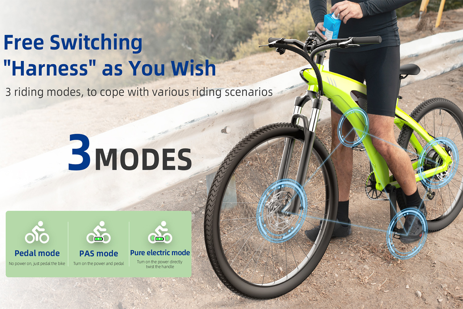 All-Terrain Electric Bike for Adults – 650W Brushless Motor, 27.5-Inch Tires, Removable Lithium Battery, Dual Disc Brakes