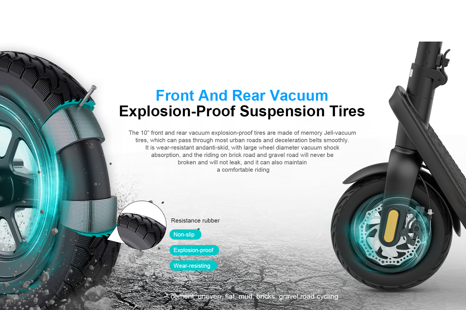 Folding Electric Scooter for Adults 500W Motor 40km/h Speed Long-Range Commuter E Scooter with Removable Battery