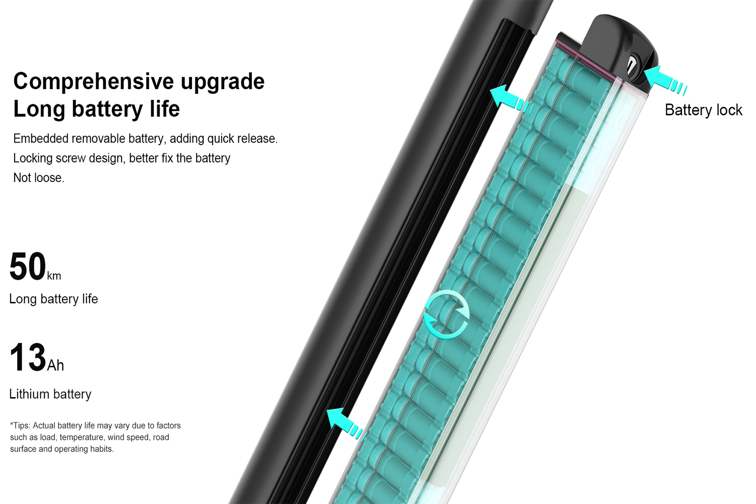 Folding Electric Scooter for Adults 450W Motor 10-Inch Tires 50km Long-Range Commuter E Scooter