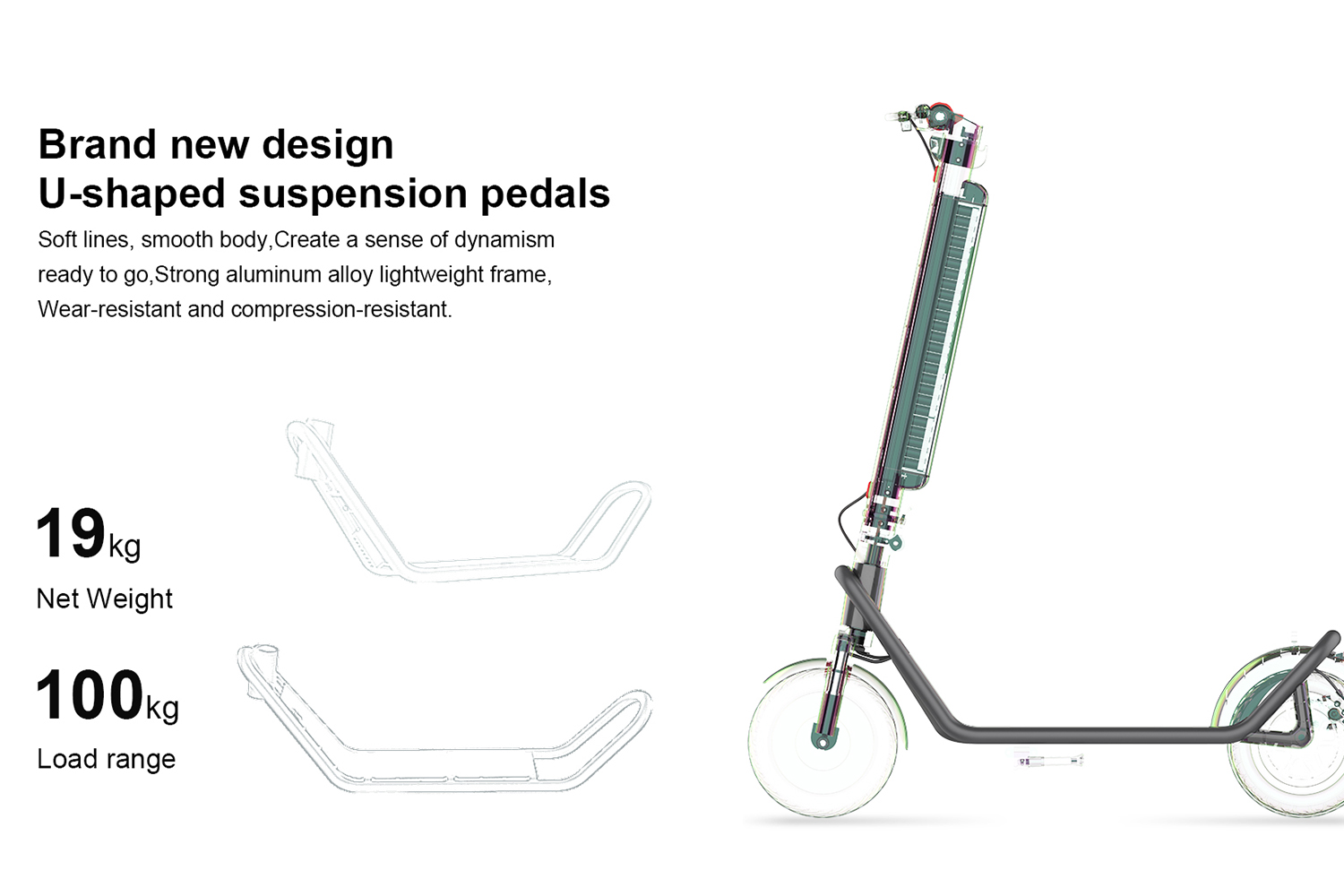 Folding Electric Scooter for Adults 450W Motor 10-Inch Tires 50km Long-Range Commuter E Scooter