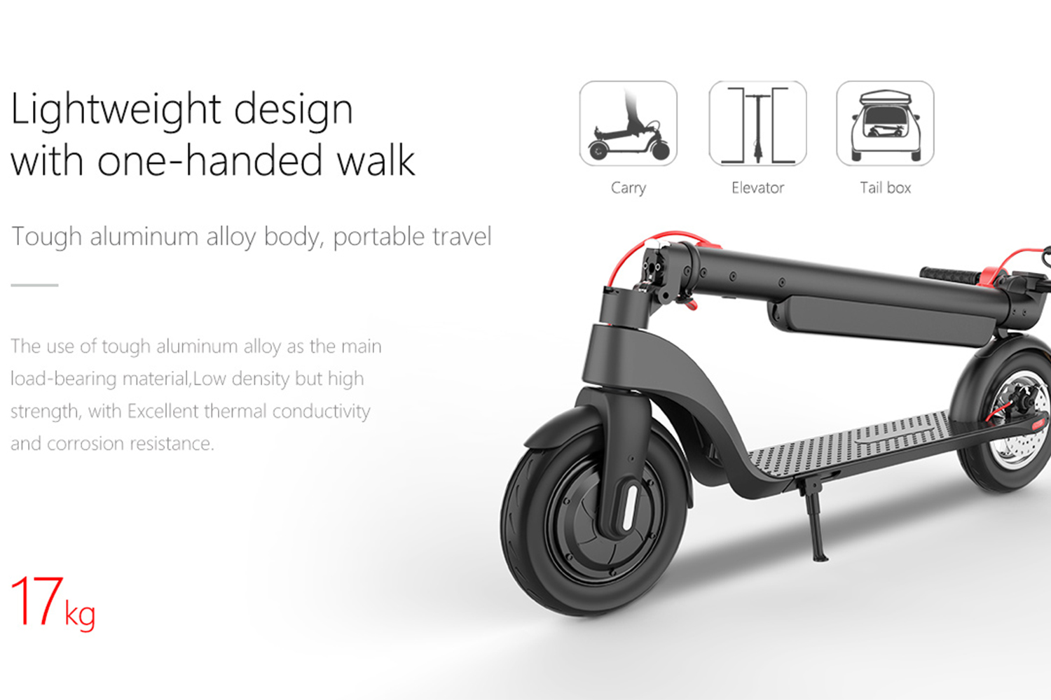 Folding Electric Scooter for Adults 350W Motor 45km Range Long-Range Commuter E Scooter with Embedded Battery