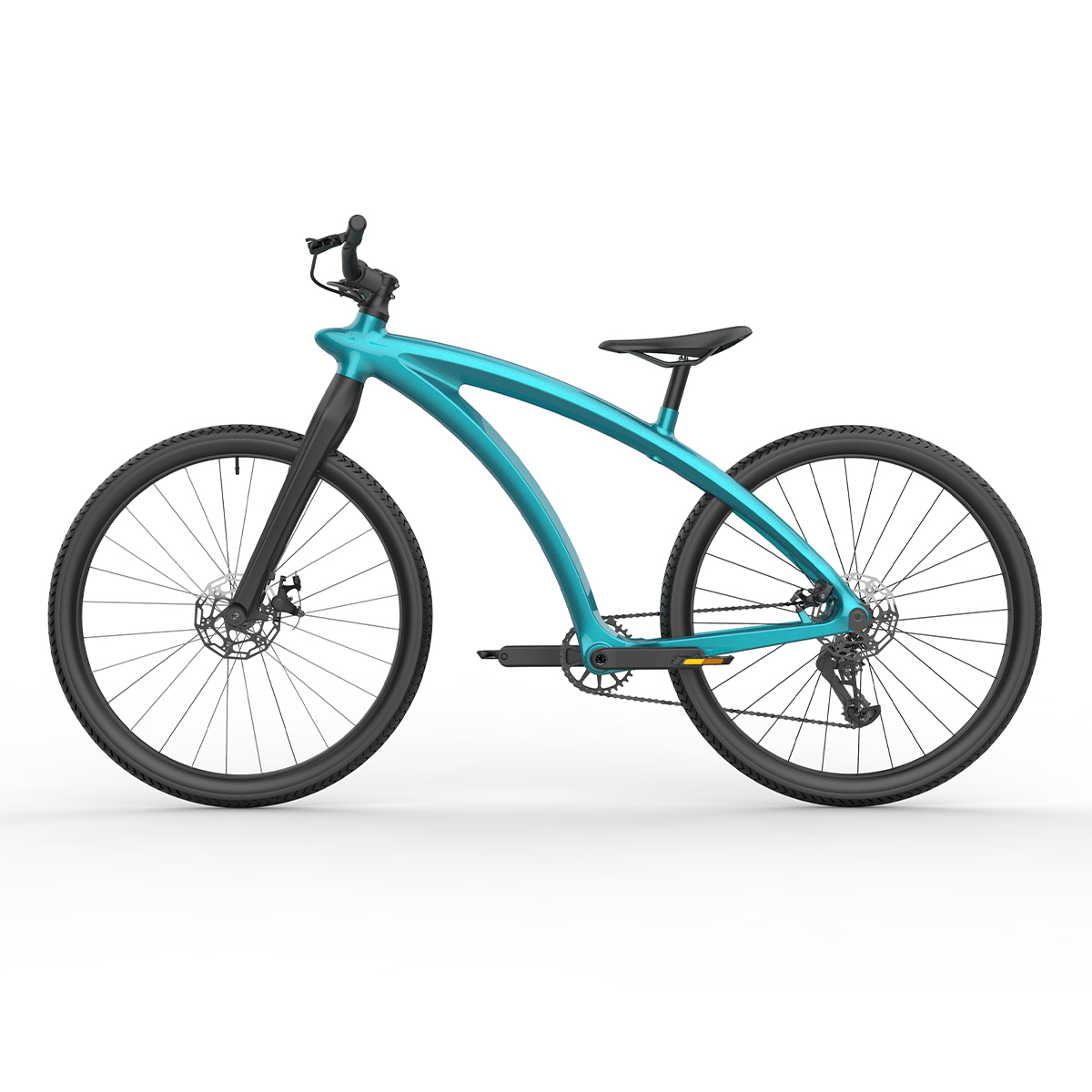 Carbon Fiber Lightweight City Bike – 12-Speed Shimano Urban Commuter Bicycle