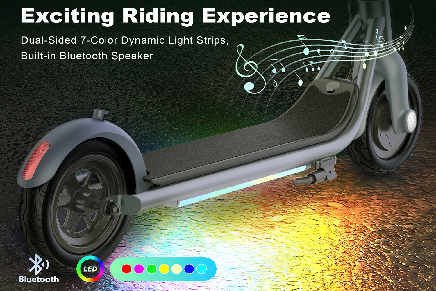 Kids Electric Scooter with LED Lights 200W Motor 8-Inch Tires Foldable E Scooter for Children