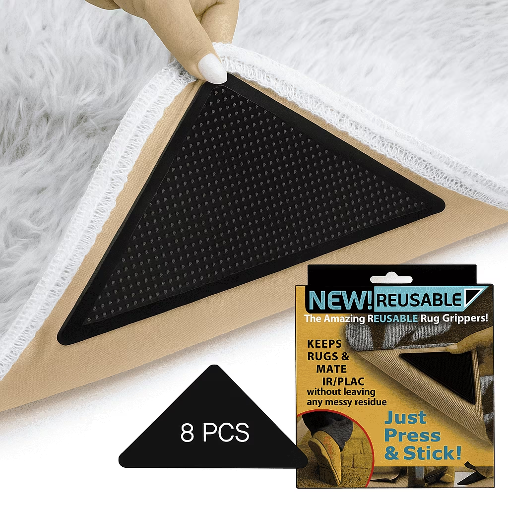 Jozram Non Slip Rug Gripper for Hardwood, Carpet, Tile, 8 Count