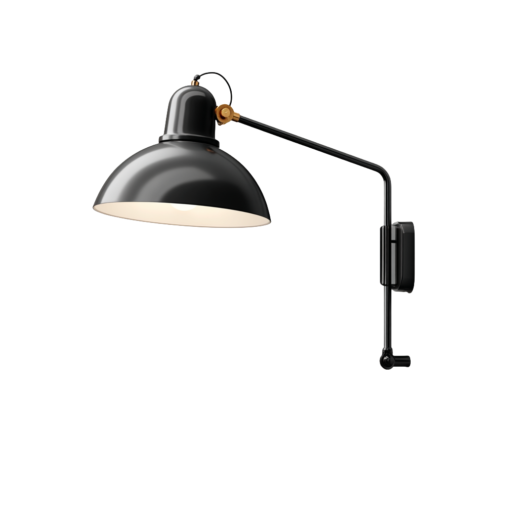 Aplique de pared con pantalla metálica