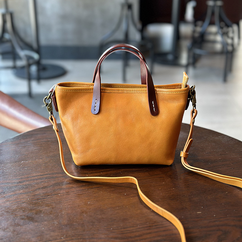 Lani Dual Handle Tote – Amber Mustard