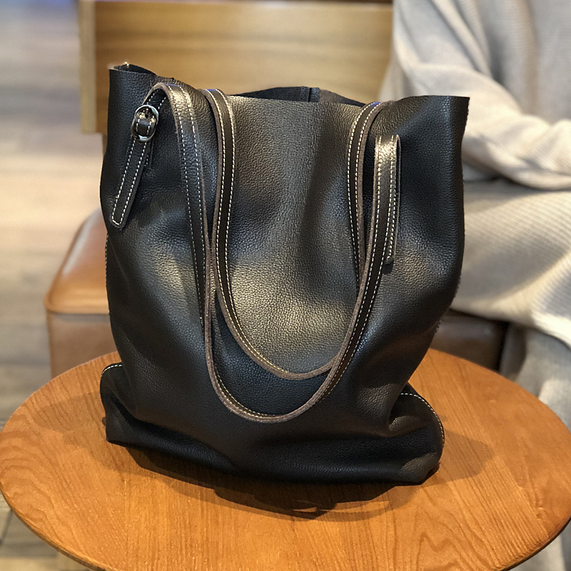 Freya Soft Tote – Espresso Black