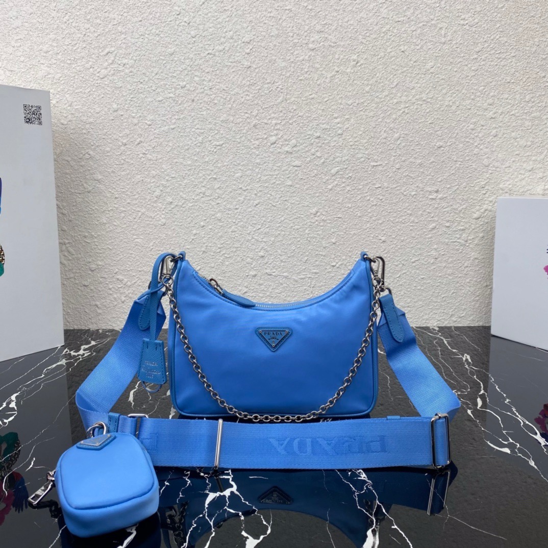 Prada 1BH204 Redition 2005 Women Shoulder Bags Canvas 22*12*6cm