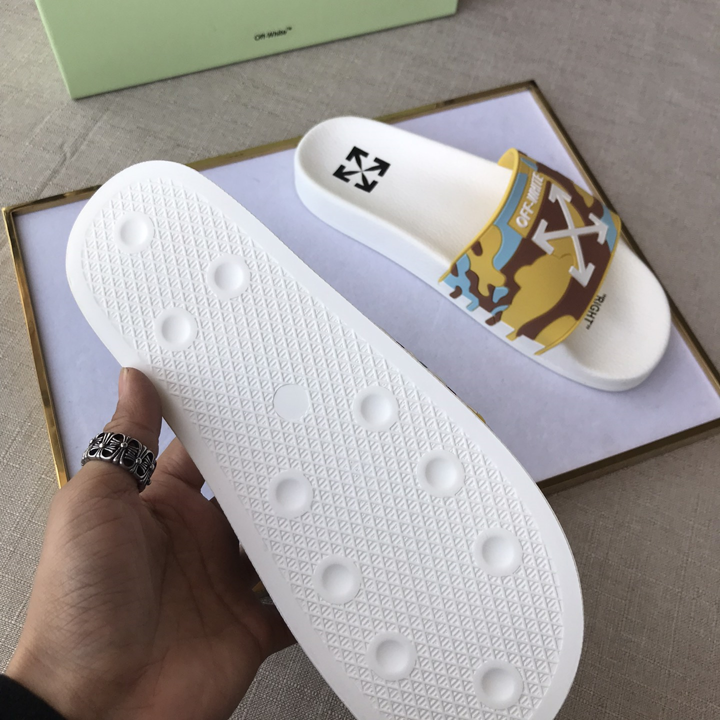 OFF White Mens Women Sandals Gr. 36-46