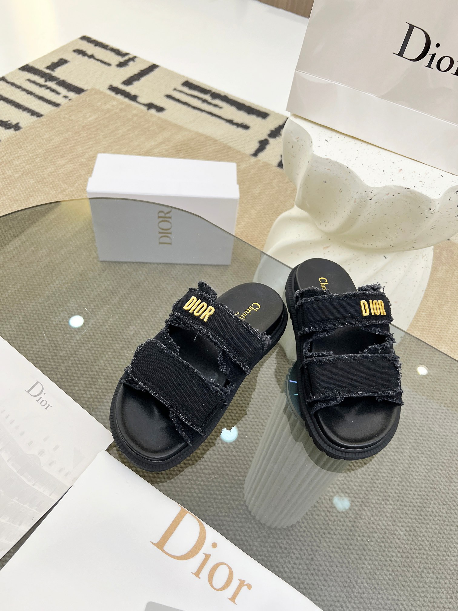Dior Velcro Women Slippers Size 36-41